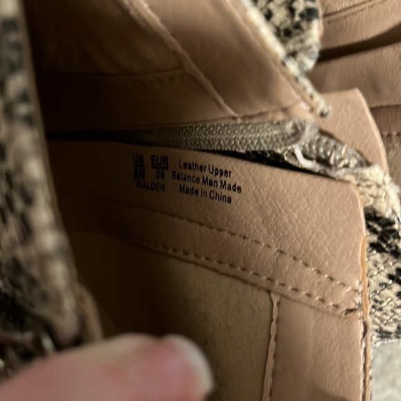 Sam Edelman Snake Skin Booties (6) - Picture 7 of 8